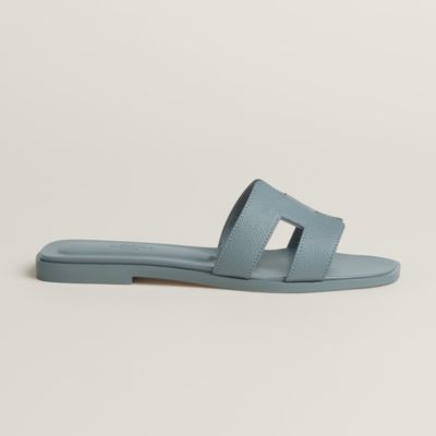 Blue - Hermès women's leather sandals and slides | Hermès USA